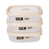 6 Piece Food Storage Container Set with Easy Locking Lids, BPA Free and 100% Leak Proof, Plastic