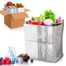 Foil Insulated Box Liners 10 x 10 x 10 Inch. 50 Pack Insulated Shipping Boxes for Frozen Food. Cold Shipping Boxes for Food. Box for Shipping Frozen F