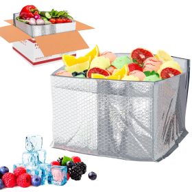 Foil Insulated Box Liners 11 x 8.5 x 5.5 Inch. 50 Pack Insulated Shipping Boxes for Frozen Food. Cold Shipping Boxes for Food. Box for Shipping Frozen