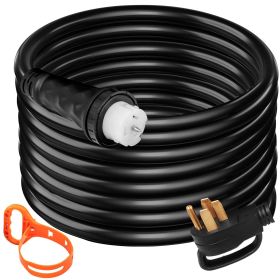 VEVOR 15Ft 50 Amp Generator Extension Cord STW 6/3 + 8/1 Generator Cord 125V 250V Generator Power Cord N14-50P & SS2-50R & CS6364 Twist Lock Connector