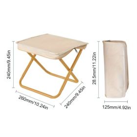 Portable Foldable Camping Chair â€“ Lightweight Fishing & Outdoor Stool with Storage Bag, Durable Metal Frame, Easy to Carry