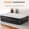 Inflatable Air Mattress with Built-in Pump, Queen Size 16in