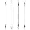 Ropes with Carabiner 4 pcs Rubber