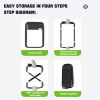 Portable Foldable Camping Chair â€“ Lightweight Fishing & Outdoor Stool with Storage Bag, Durable Metal Frame, Easy to Carry