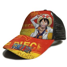Anime Hat Naruto Luffy Demon Slayer Tanjiro Hat Student Men And Women Hip-hop Baseball Cap Sun Hat Trucker Hat (Color: ZMW-174)
