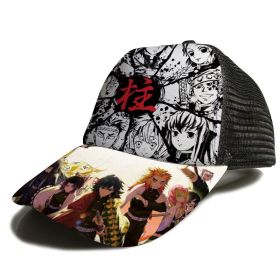 Anime Hat Naruto Luffy Demon Slayer Tanjiro Hat Student Men And Women Hip-hop Baseball Cap Sun Hat Trucker Hat (Color: ZMW-176)