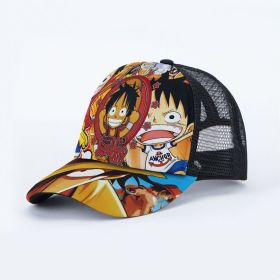 Anime Hat Naruto Luffy Demon Slayer Tanjiro Hat Student Men And Women Hip-hop Baseball Cap Sun Hat Trucker Hat (Color: ZMW-48)