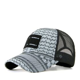 New Mesh Hat Sunshade Sunscreen Baseball Hat in Spring and Summer Men's and Women's Outdoor Leisure Versatile Fashion Cap (Colour: Light blue M (56-59CM))