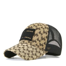 New Mesh Hat Sunshade Sunscreen Baseball Hat in Spring and Summer Men's and Women's Outdoor Leisure Versatile Fashion Cap (Colour: Ginger yellow M (56-59CM))