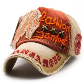 Sun visor hats for men and women; willow nails; casual letters; baseball caps; worn outdoor cap (Colour: khaki)