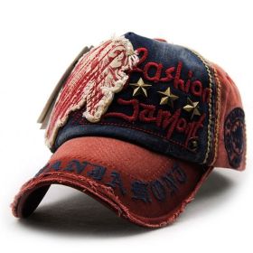 Sun visor hats for men and women; willow nails; casual letters; baseball caps; worn outdoor cap (Colour: Burgundy)