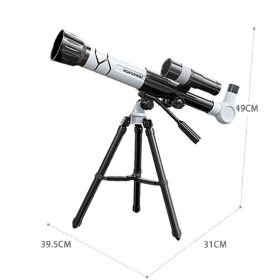 Professional Astronomical Telescope Powerful Monocular Portable HD Moon Space Planet Observation Telescope Gifts for Children (Ships From: China, Color: White)