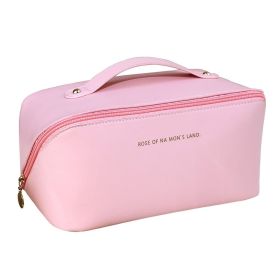 Multifunctional Fashion Travel Cosmetic Bag, Large Capacity Women's Makeup Bag (Color: Pink)