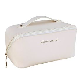 Multifunctional Fashion Travel Cosmetic Bag, Large Capacity Women's Makeup Bag (Color: White)
