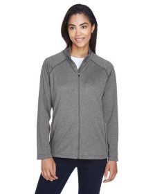 Ladies' Stretch Tech-ShellÂ® Compass Full-Zip - DK GREY HEATHER - S (Color: DK GREY HEATHER, size: S)