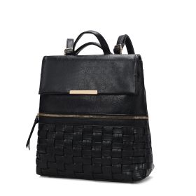 MKF Collection Alba Women Convertible Backpack Bag Vegan Leather Bookbag Handbag Travel Daypack Bag By Mia K (material: Vegan Leather, Color: Black)