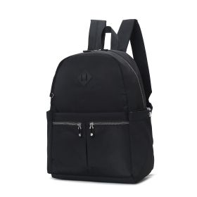 MKF Collection Tatum Women's Backpack by Mia K â€“ Stylish Bookbag, Purse, and Travel Daypack (material: Vegan Leather, Color: Black)