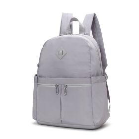 MKF Collection Tatum Women's Backpack by Mia K â€“ Stylish Bookbag, Purse, and Travel Daypack (material: Vegan Leather, Color: Light grey)