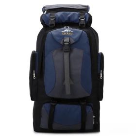 70L Hiking Camping Backpack, Hunting Climbing Backpack for Outdoor, Backpack Water Resistant, Tactical Backpack (Color: dark blue)