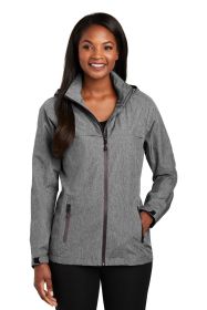 Port Authority Ladies Torrent Waterproof Jacket L333 (Color: Dark Grey Heather, size: L)