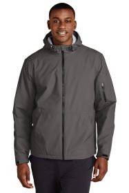 Sport-Tek Waterproof Insulated Jacket JST56 (Color: Graphite, size: 4XL)