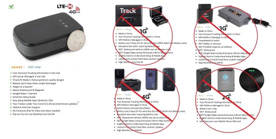 GPS Tracking Device for Camping Backpacking Real Time Surveillance (sku: g71478ggpscatm1s)