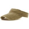Light Board Washed Old Cotton Hollow Top Hat For Men And Women Sunscreen Sunshade Cap Baseball Cap Outdoor Sports Retro Roofless