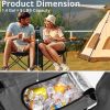 Portable Folding Picnic Double Chair with Umbrella, Table & Cooler â€“ Beach Camping Chair, Red/Gray Palm Tree Design