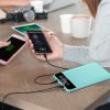 10000mAh Power Bank Portable Ultra Slim Charger External Battery Pack with 2 USB Output Ports Charging Cable LED Flashlight Compatible with IOSPhone 1
