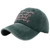 Rose Red Net Red Hat Children's Autumn and Winter Edition New Vintage Washed Baseball Caps Girl's Art Duck Tongue Caps