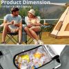 Portable Folding Picnic Double Chair with Umbrella, Table & Cooler â€“ Beach Camping Chair, Red/Gray Palm Tree Design